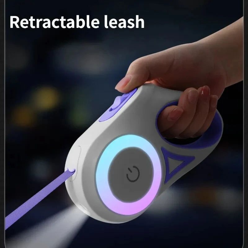Automatic Retractable Luminous Dog Walking Rope ViralGalleria.com