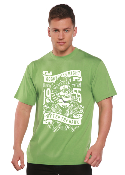 Rockabilly Night Spun Bamboo® Men's Bamboo Viscose/Organic Cotton Short Sleeve Graphic T-Shirt Spun Bamboo