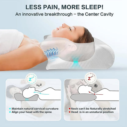 Memory Foam Cervical Pillow ViralGalleria.com