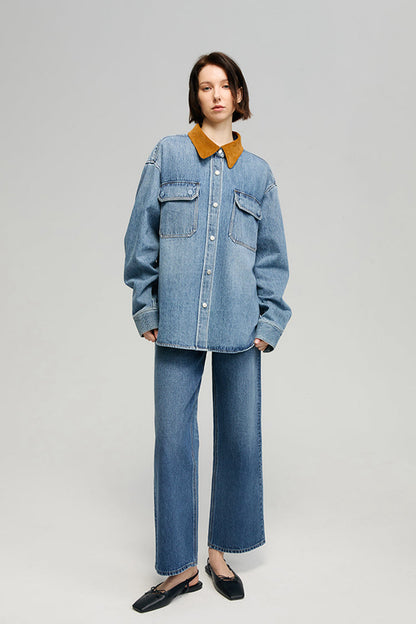 California Sunset Denim Shirt HJ902 Hey Joanie
