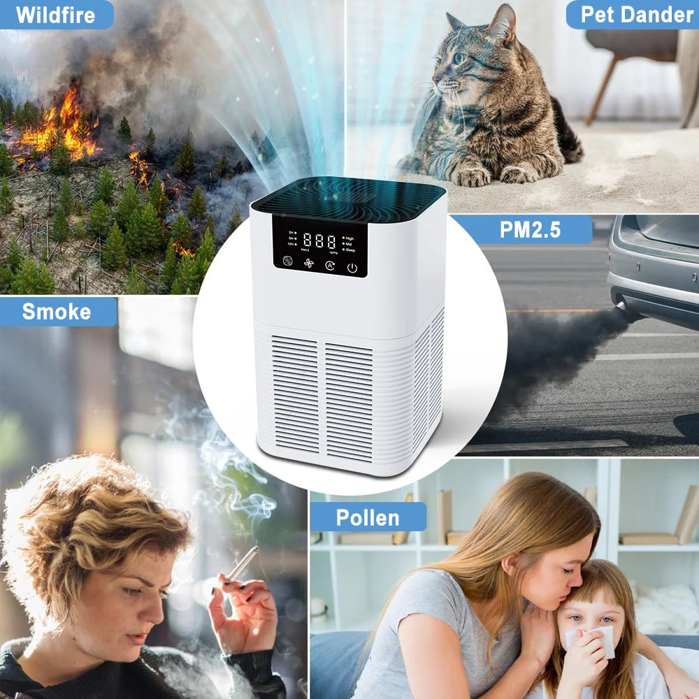 Home Air Purifier with HEPA Filter ViralGalleria.com