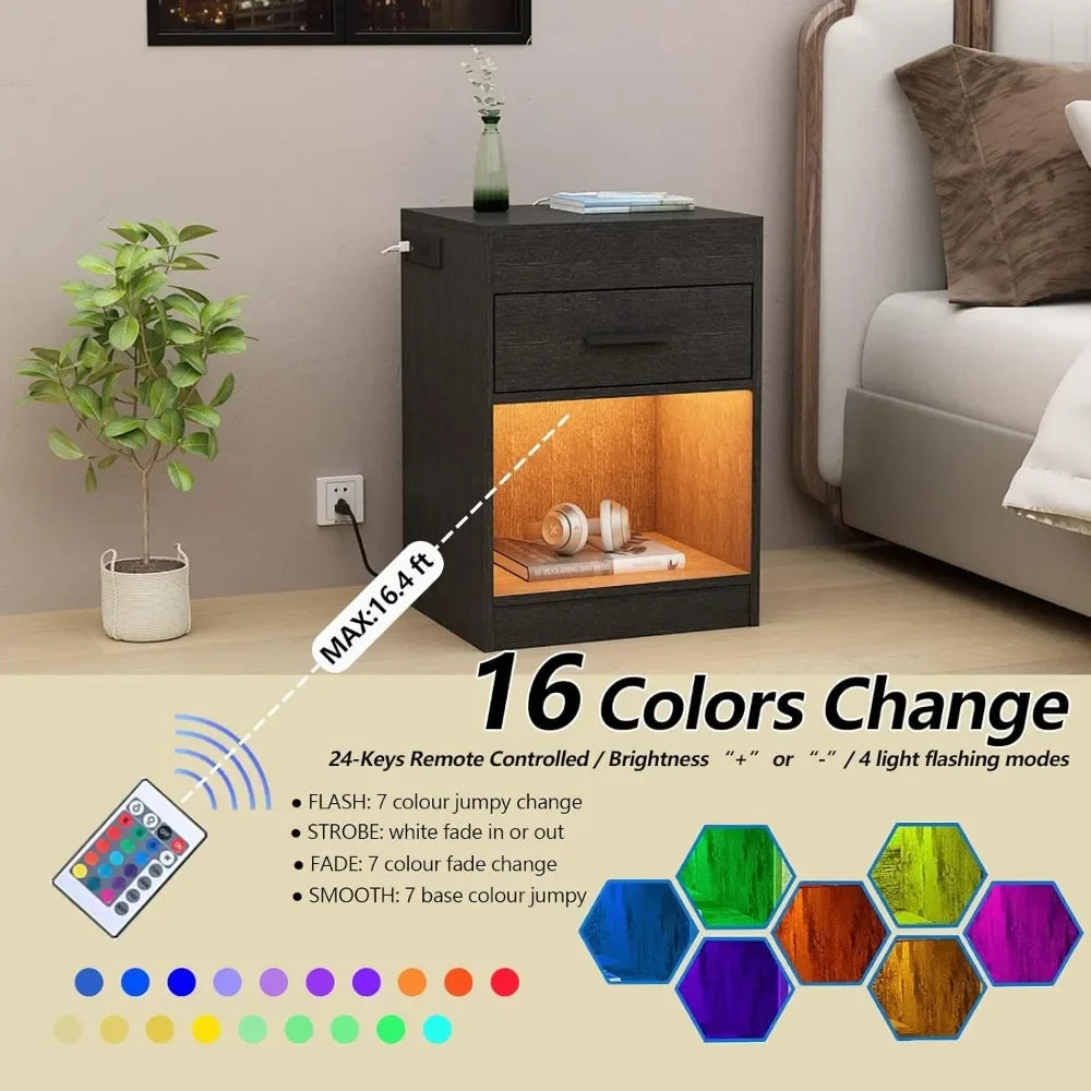 Nightstand with RFID Lock ViralGalleria.com