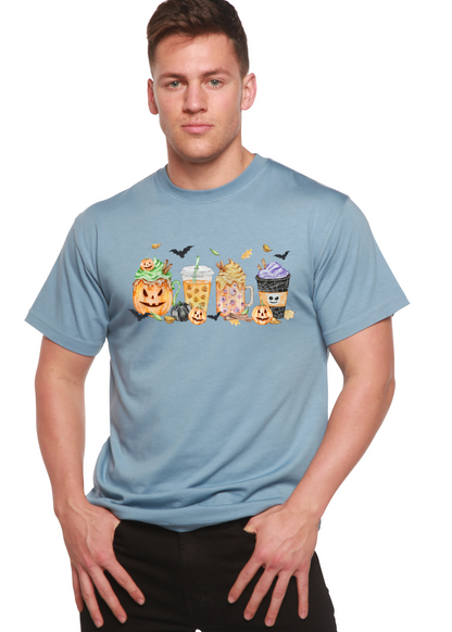 Happy Halloween Men's Bamboo Viscose/Organic Cotton Short Sleeve Graphic T-Shirt Spun Bamboo