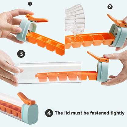 Ice Cube Maker Handle Tray ViralGalleria.com