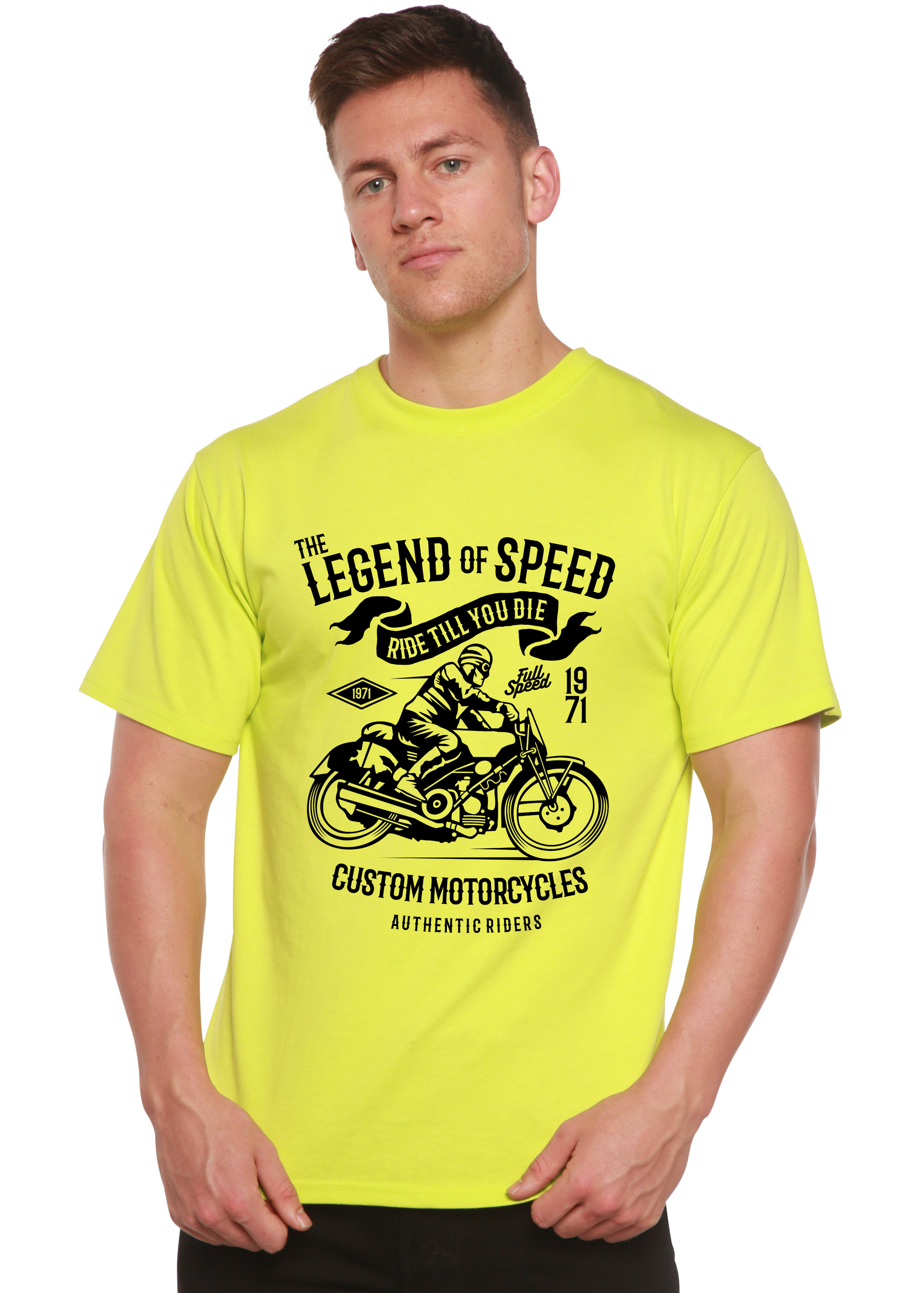 The Legend of Speed Spun Bamboo® Men's Bamboo Viscose/Organic Cotton Short Sleeve Graphic T-Shirt Spun Bamboo