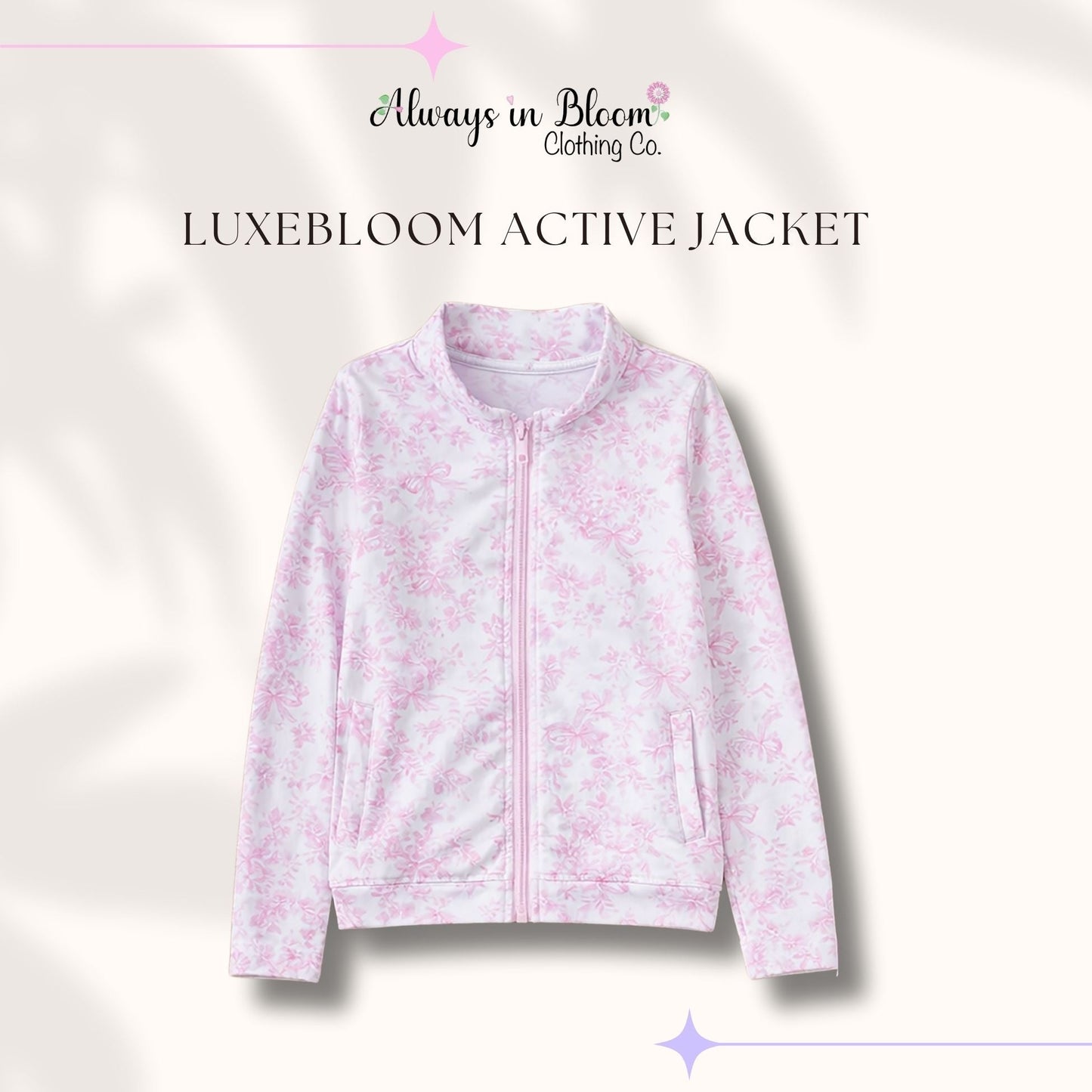 LuxeBloom Jacket - Pretty in Pink Always In Bloom Clothing Co
