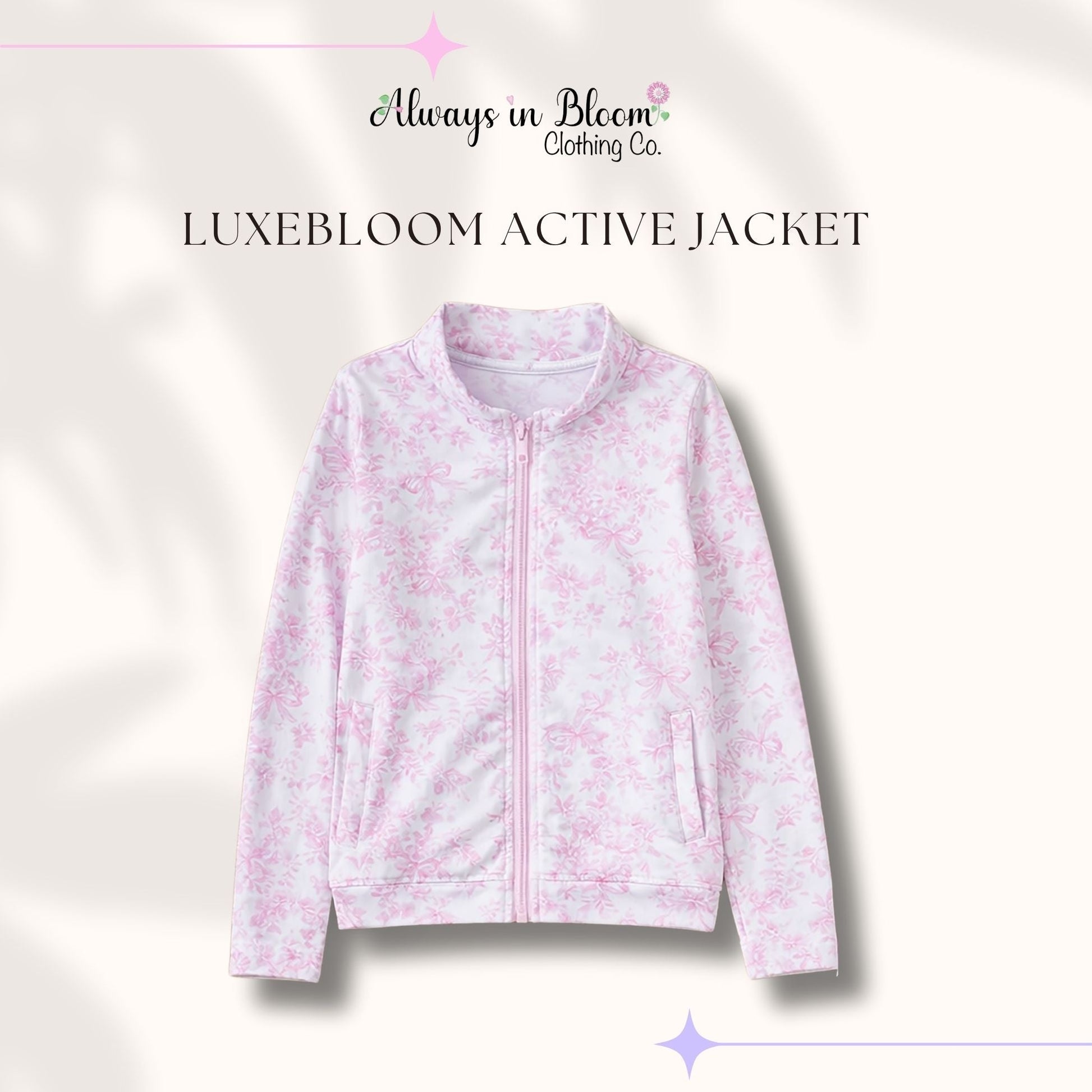 LuxeBloom Jacket - Pretty in Pink Always In Bloom Clothing Co