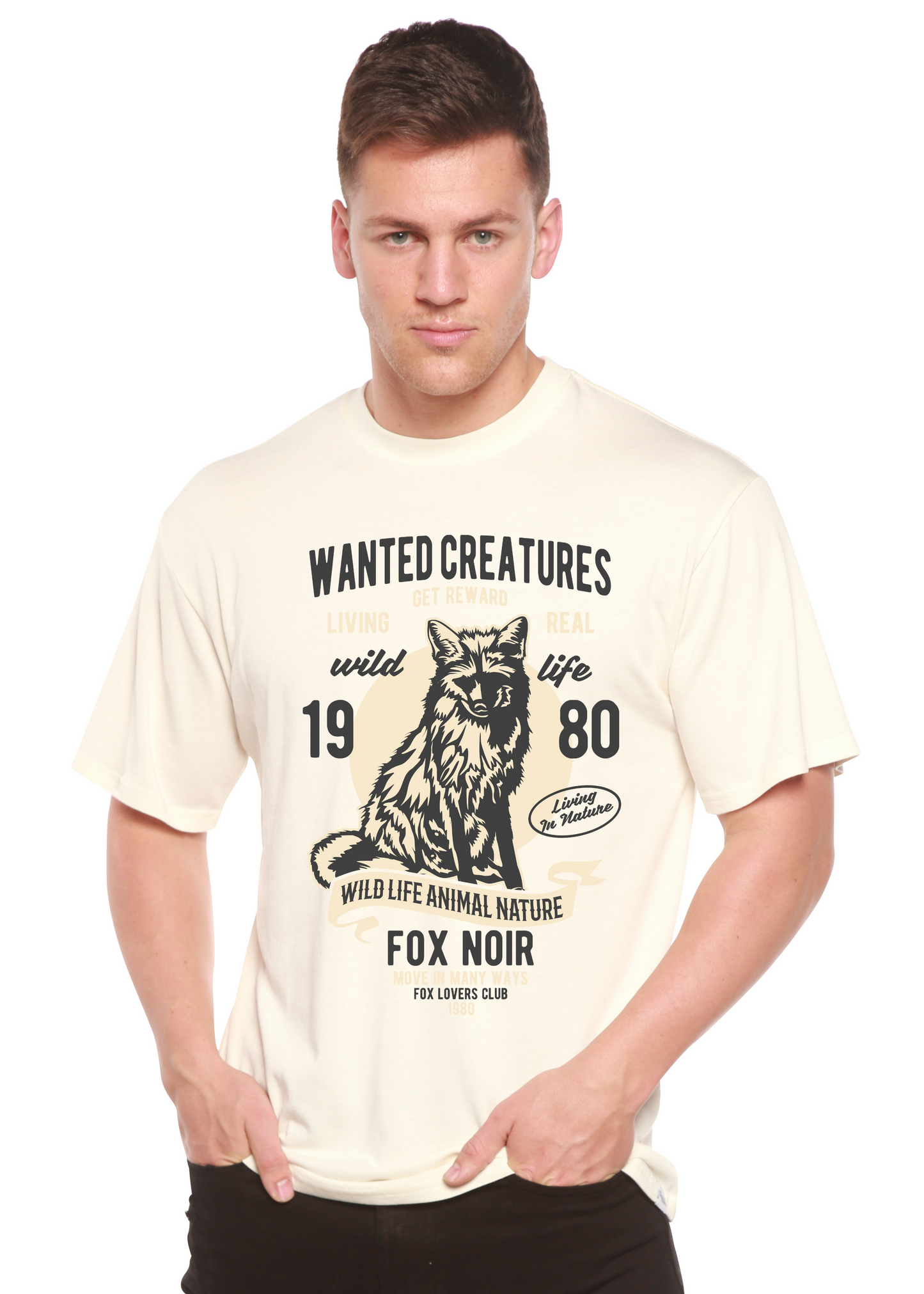 Wanted Creature Spun Bamboo® Men's Bamboo Viscose/Organic Cotton Short Sleeve Graphic T-Shirt Spun Bamboo
