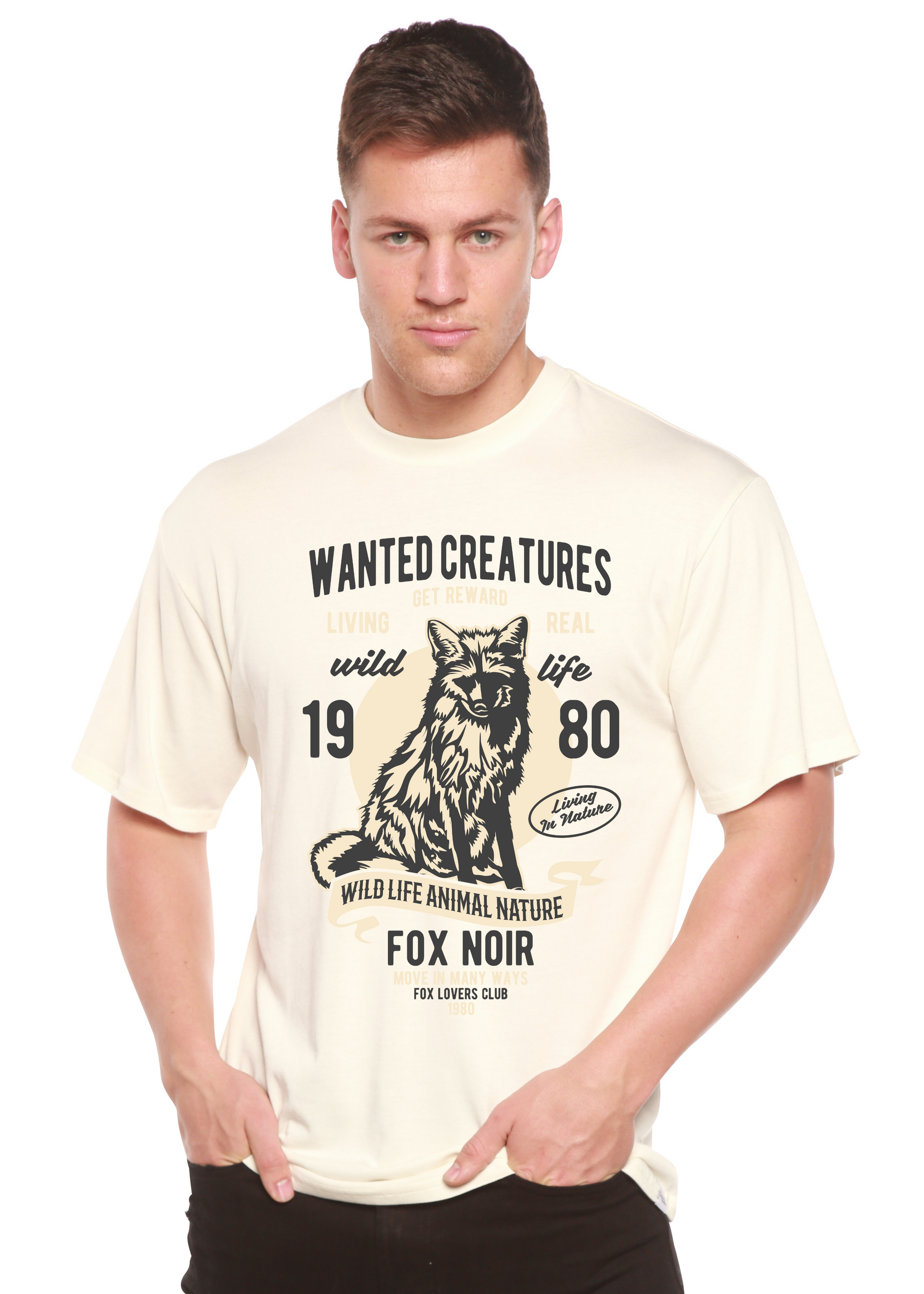 Wanted Creature Spun Bamboo® Men's Bamboo Viscose/Organic Cotton Short Sleeve Graphic T-Shirt Spun Bamboo