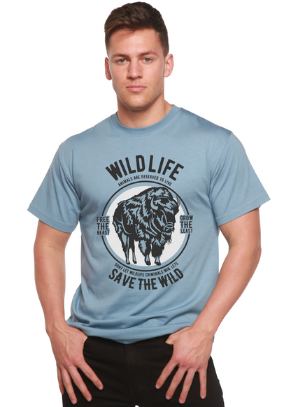 Wild Life Spun Bamboo® Men's Bamboo Viscose/Organic Cotton Short Sleeve Graphic T-Shirt Spun Bamboo