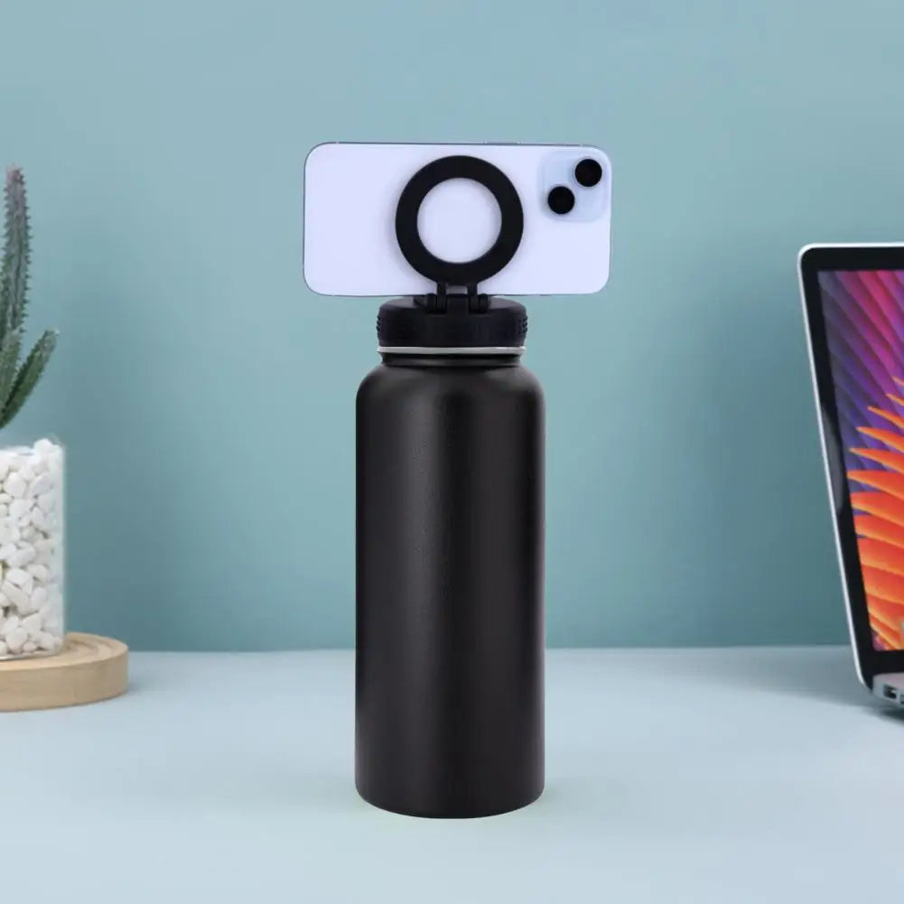 Insulated Water Bottle with Phone Mount ViralGalleria.com