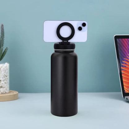 Insulated Water Bottle with Phone Mount ViralGalleria.com
