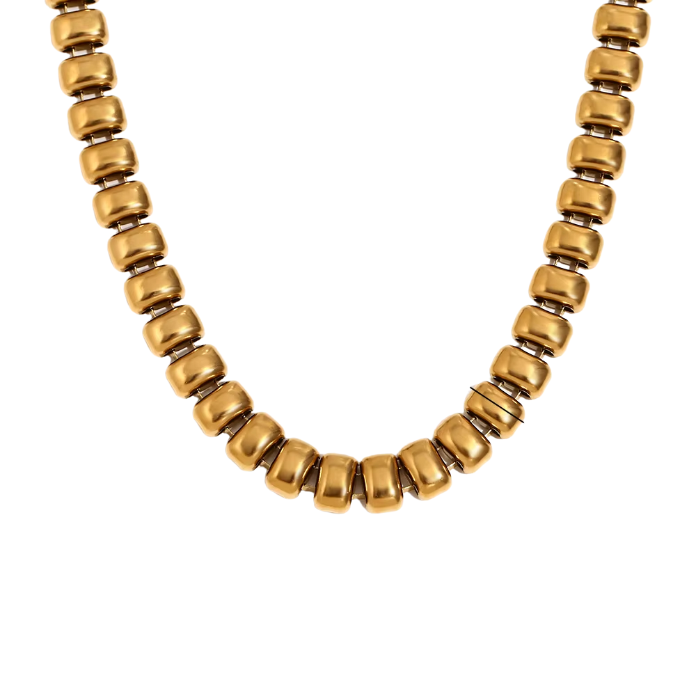 Sloan Chain Necklace - Chunky Gold Chain Necklace - 18k Gold Plated Stainless Steel Deep South Originals
