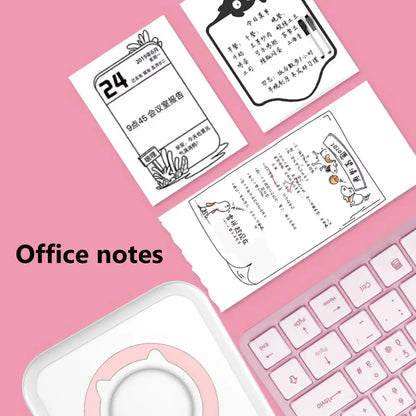 Compact and Colorful Mini Thermal Printer: Bluetooth Wireless Portable Pocket Label Maker for Stickers