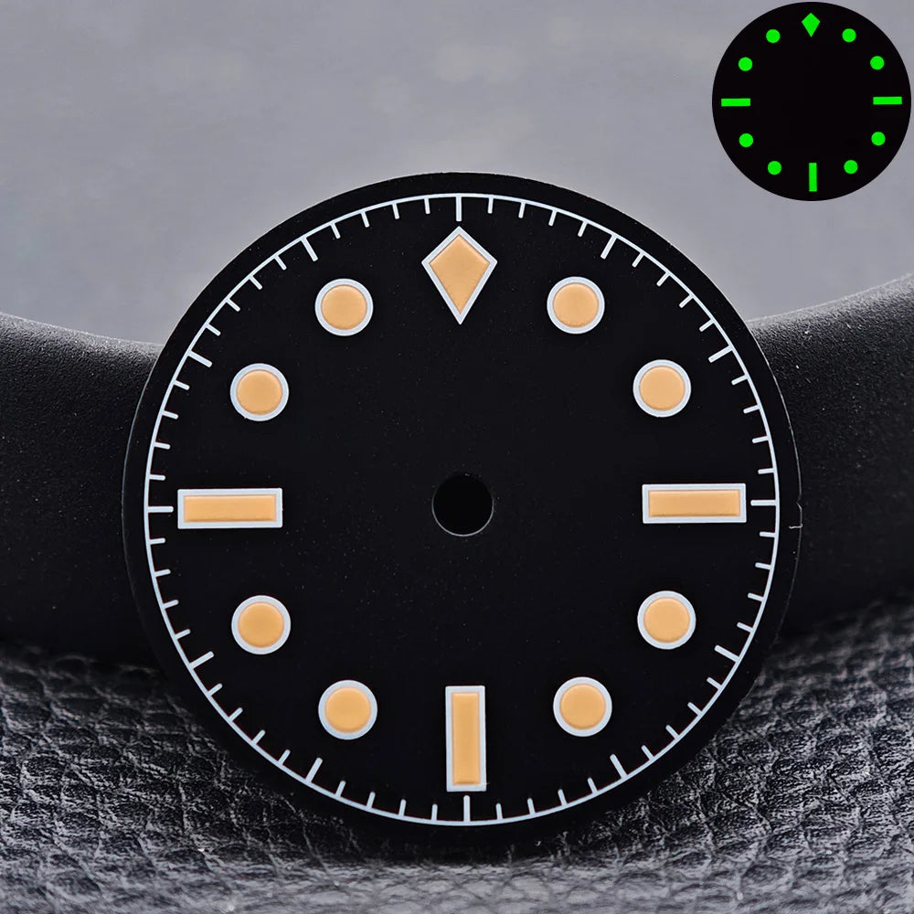 39.5MM Men'S Vintage Case Sapphire Glass FIT NH35 NH36 Movement for Retro Watch Case Watch Strap Watch Accessories