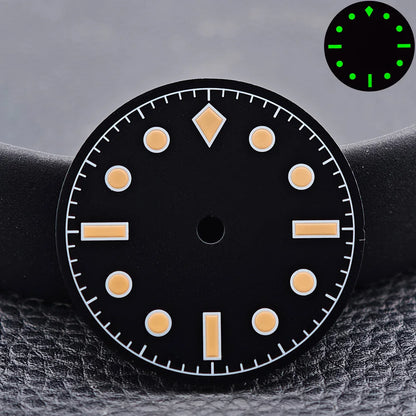 39.5MM Men'S Vintage Case Sapphire Glass FIT NH35 NH36 Movement for Retro Watch Case Watch Strap Watch Accessories