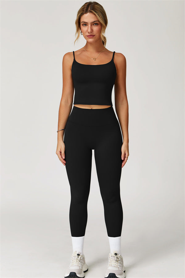 The Agile Crop Top Leggings 2-Piece Set Fitglutes Activewear Gymwear Sportswear & Workout Clothes