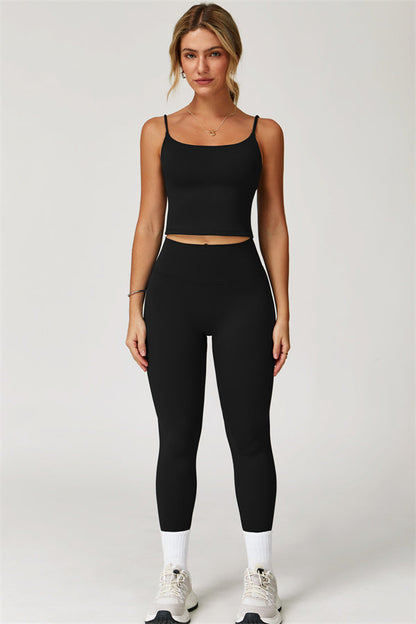 The Agile Crop Top Leggings 2-Piece Set Fitglutes Activewear Gymwear Sportswear & Workout Clothes