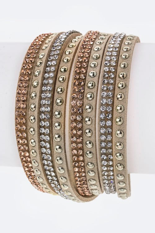 Mix Studs Slit Layer Cuff Shop Style & More | Fresh Looks, Everyday Deals & Free Shipping