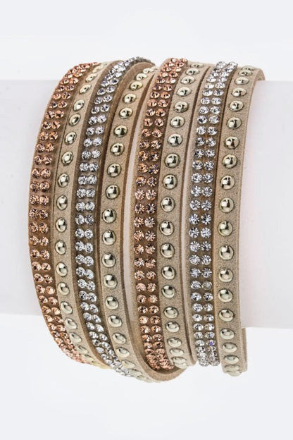 Mix Studs Slit Layer Cuff Shop Style & More | Fresh Looks, Everyday Deals & Free Shipping