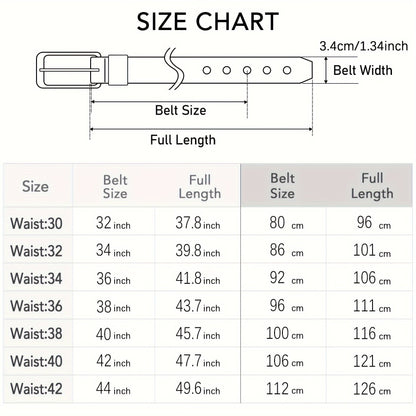 Men's Genuine Leather Cowhide Belt