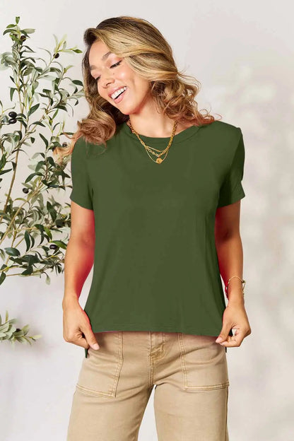 Basic Bae Full Size Round Neck Short Sleeve T-Shirt West2East Surf