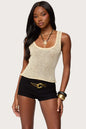 Women's Sequin Deep V-Neck Strappy Tank Top – 3 Colors S–L FitiqueFit