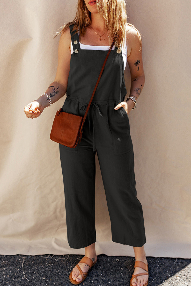Camisole Jumpsuit Loose Sleeveless Grayceful LLC