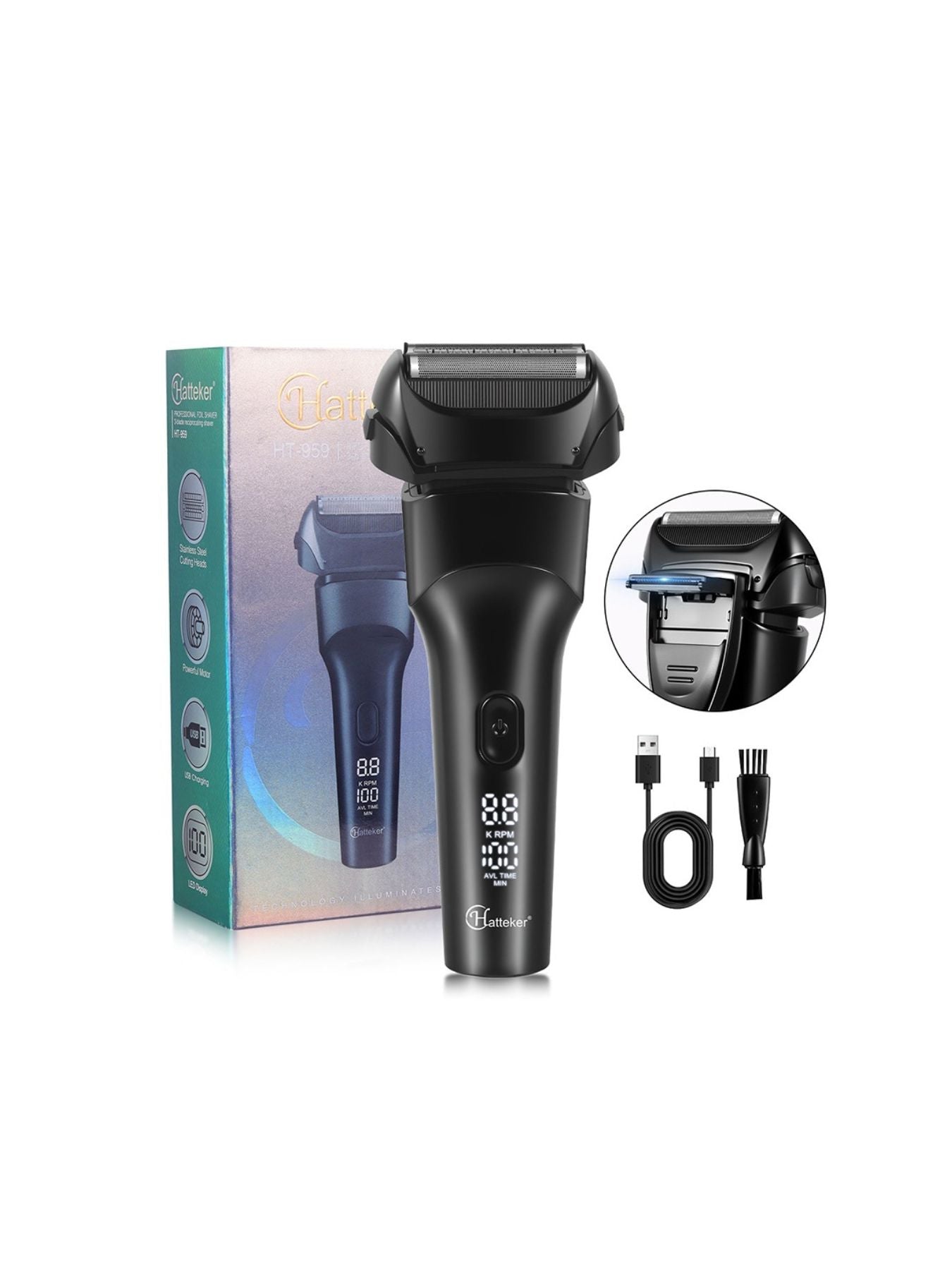 Electric LED Display Shaver New Era Fashion LLc