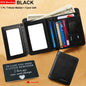 Genuine Leather Men's Wallet/Ultra-Thin Top-Grain Cowhide/Compact Multi-Function ID Credit Card Holder/RFID Blocking/Blessing Card Set/Christmas Valentine's Day Father's Day Gift NovaCart