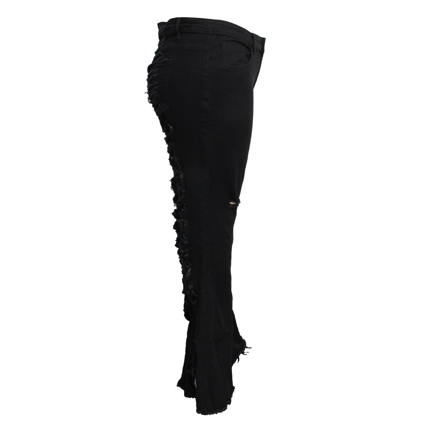 Fashion Trendy Unique Jeans Stretch Plus Size Bell-bottom Pants See size chart under “more details” The Fashion Celestial