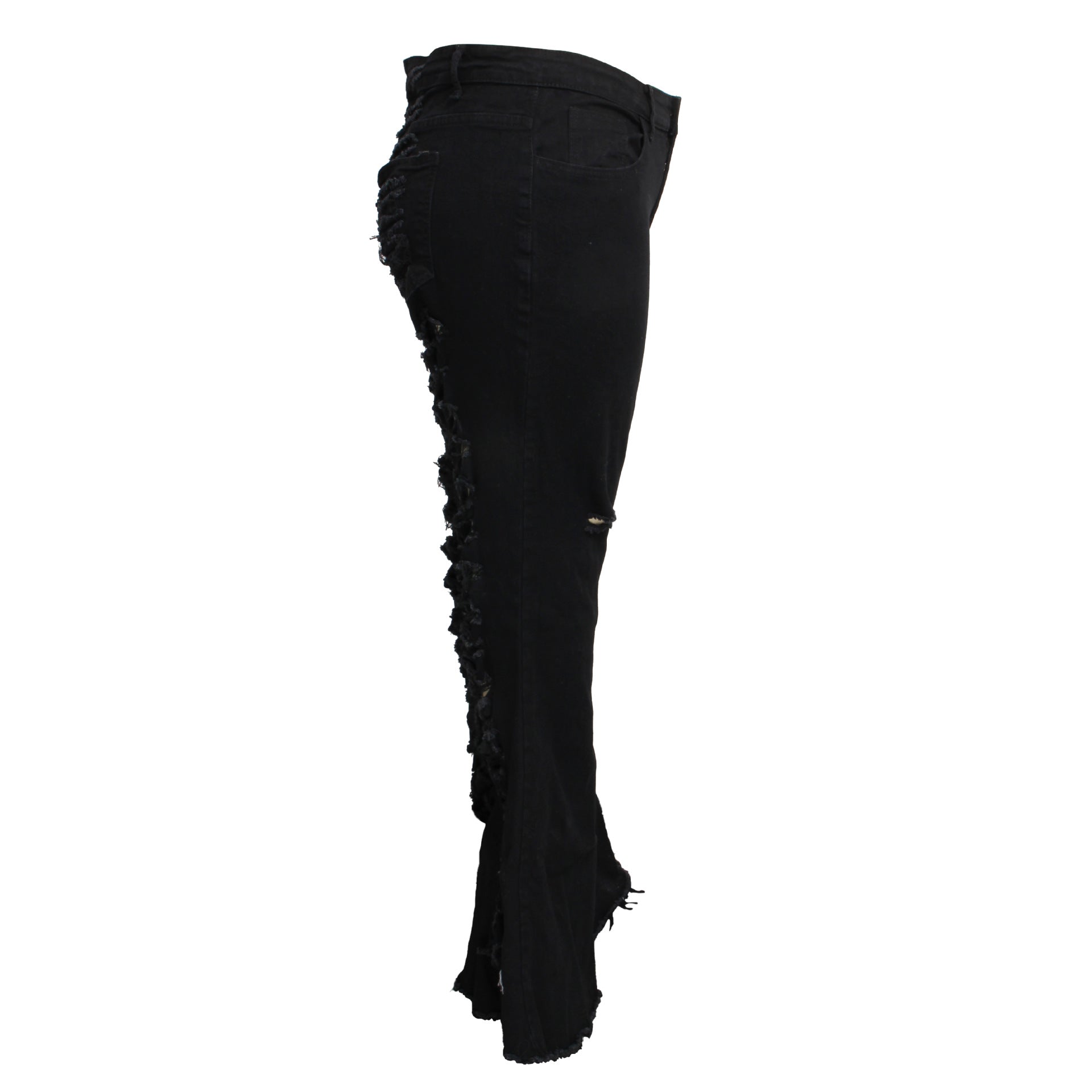Fashion Trendy Unique Jeans Stretch Plus Size Bell-bottom Pants See size chart under “more details” The Fashion Celestial