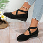 Elastic Band Platform Wedge Pumps – 6 Colors EU 35–43 FitiqueFit