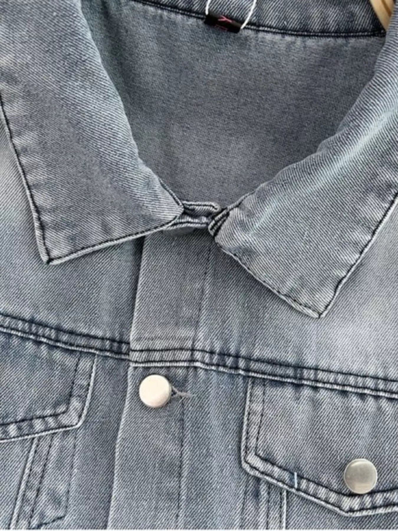 Button Front Short Sleeve Denim Romper New Era Fashion LLc
