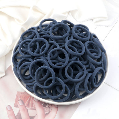 50pcs/Set Women   Basic Hair Bands 1.57inch Simple Solid Colors Elastic Headband Hair Ropes Ties Hair Accessories Ponytail Holder NovaCart