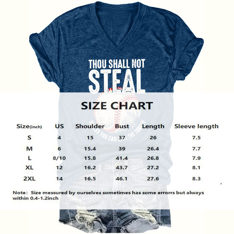 Thou Shall Not Steal Baseball Shirt for Women FitiqueFit