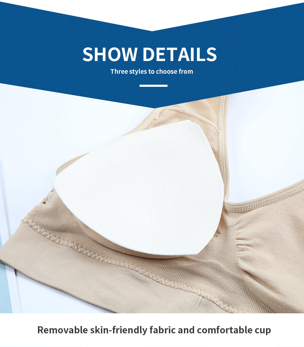 Plus Size Sports Bras for Women Seamless Bra with Pads Big Size Bralette Push Up Brassiere Bra Vest NovaCart