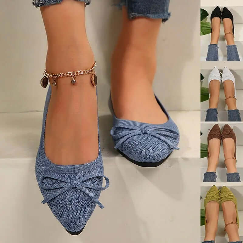 Knitted Pointed-toe Flats Shoes for Women - Ins Fashion SnagBag