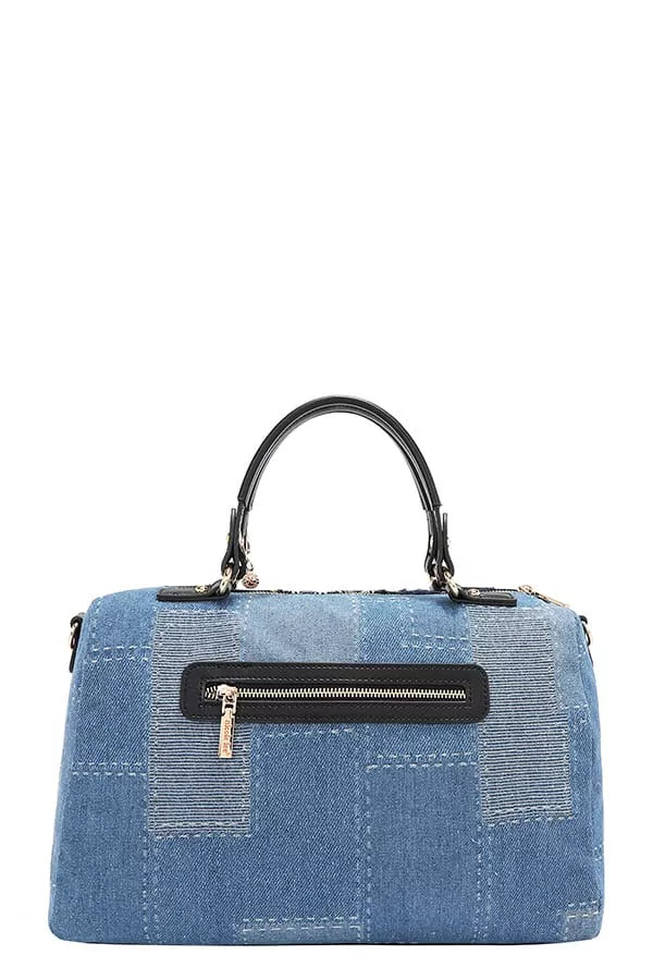 Nicole Lee USA Bosque De Amor Denim Boston Bag West2East Surf
