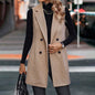 🖤 Women’s Sleeveless Blazer Vest – Trendy Business Casual FitiqueFit