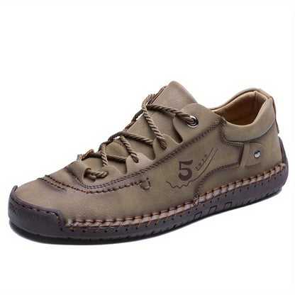 Men's Handmade Stitching Casual Shoes Flats Outdoor Walking Sneakers NovaCart