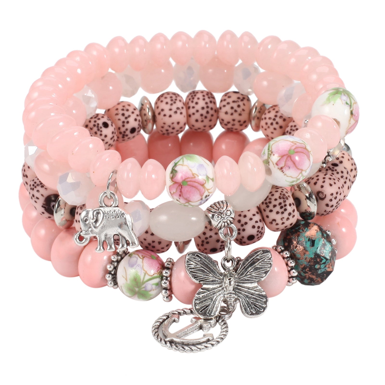 [Women's Bohemian Bracelet Set] Bohemian Bracelets Set for Women - Stackable Stretch Multilayer Beads Bracelet NovaCart