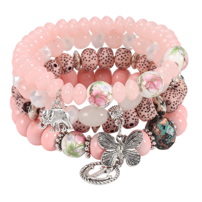 [Women's Bohemian Bracelet Set] Bohemian Bracelets Set for Women - Stackable Stretch Multilayer Beads Bracelet NovaCart