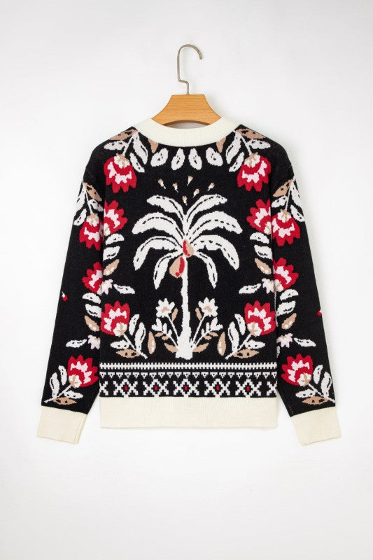 Floral Knit Button-Front V-Neck Cardigan Shop Style & More | Fresh Looks, Everyday Deals & Free Shipping