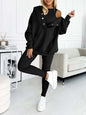 Casual Hooded Sweater Thickened Thread Fitted Vest Pants Three-piece Set See size chart under “more details” The Fashion Celestial