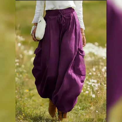 Drawstring Elastic Waist Loose-Fit Casual Trousers | 5 Colors FitiqueFit