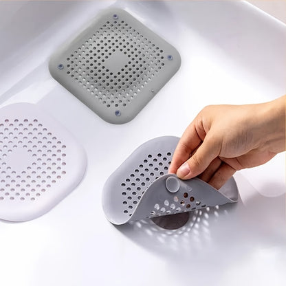 5pcs/3pcs/1pc Silicone Hair Filter | Bathtub and Shower Floor Drain Plug, Kitchen Deodorant Plug, Anti-Clogging Sink Filter NovaCart