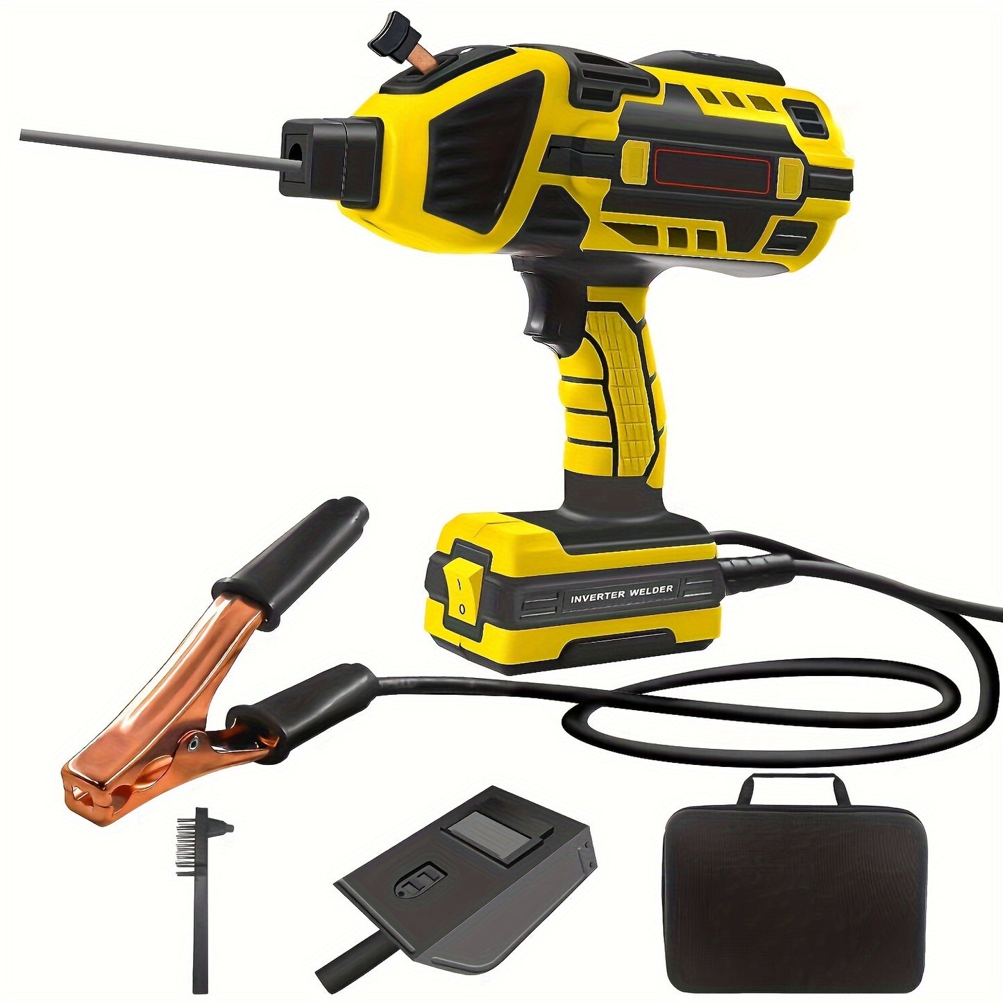 4600W High-Efficiency Semi-Automatic Welding Machine - 110V Handheld Arc Welder, with Digital Intelligent Current Thrust, Fits 2.5mm Electrodes, Portable Welder for Professional Use NovaCart