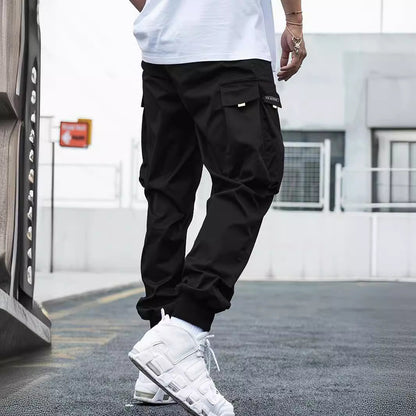 Men’s Multi‑Pocket Drawstring Cargo Pants FitiqueFit