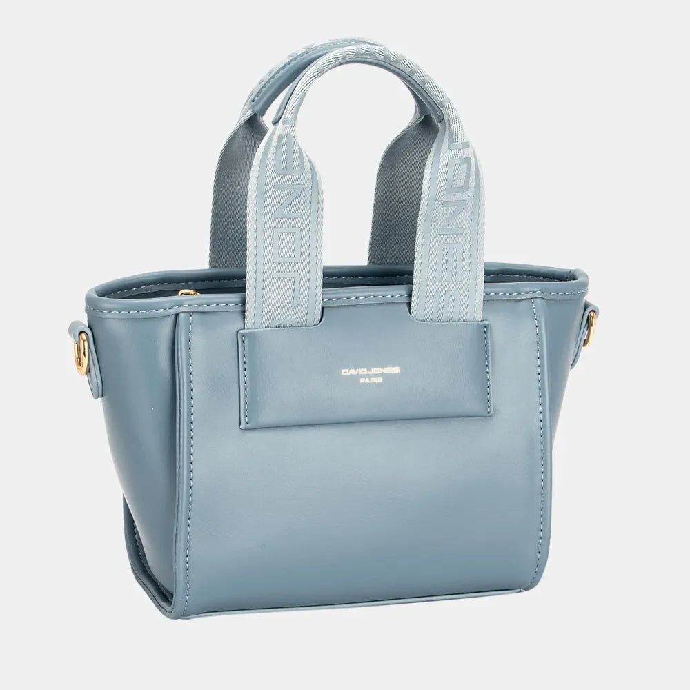 David Jones Small Handbag with Embossed Pattern Handles New Era Fashion LLc